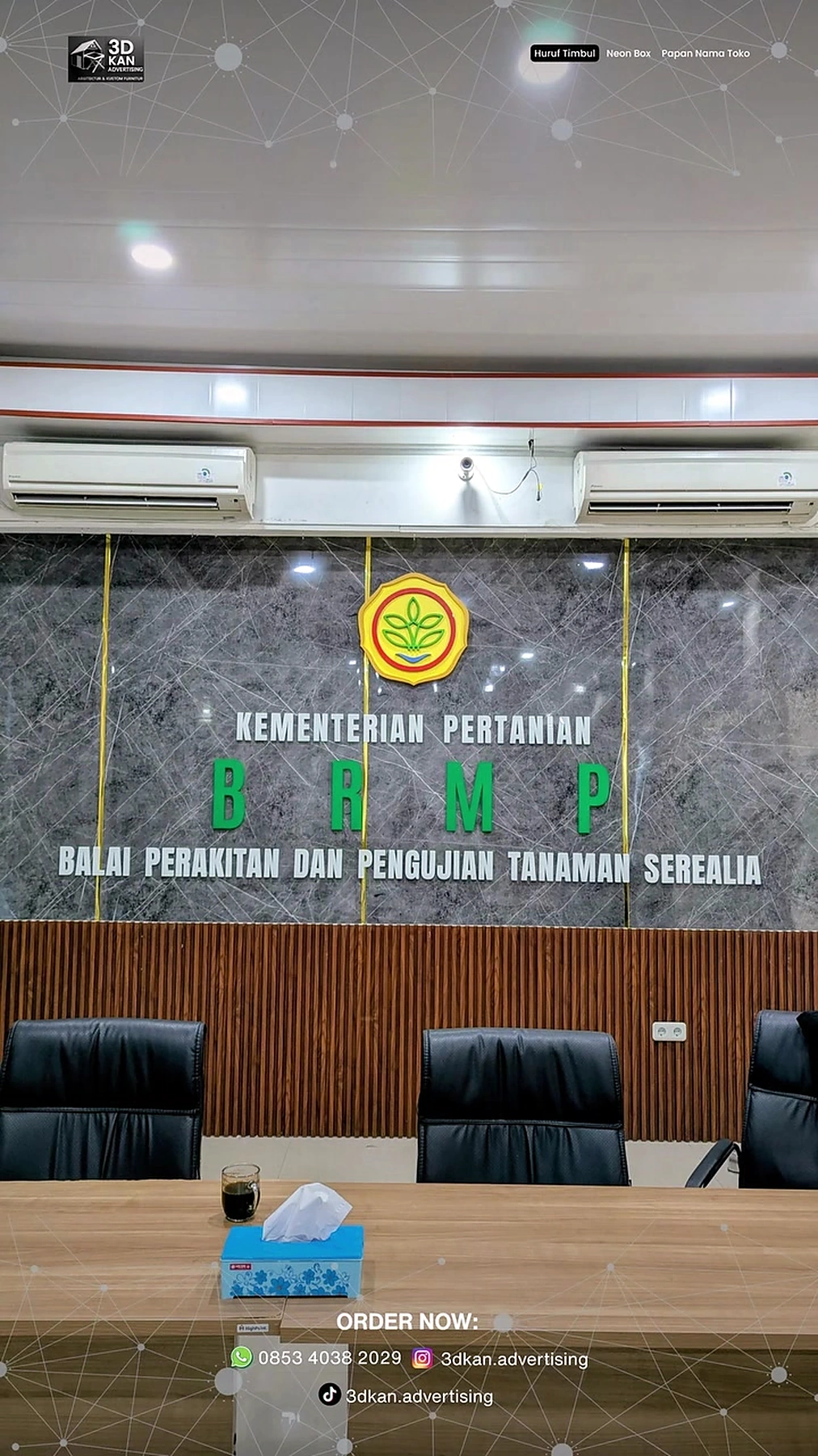 Kementerian Pertanian BRMP interior signage